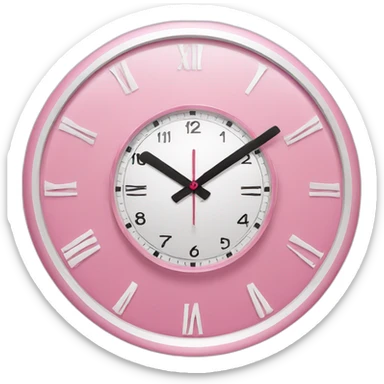 Reloj rosa sticker