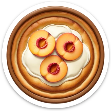 peach dutch baby sticker