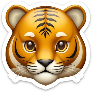Generate a bold, playful emoji-style icon of a tiger eye with a subtle sparkle or glint, symbolizing sharp observation and quick, witty reactions. The eye should feel intense yet friendly – like a wise and curious animal noticing something funny.




 sticker