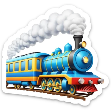 Make a train race sticker