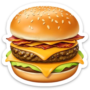 Avocado Bacon Cheeseburger  sticker