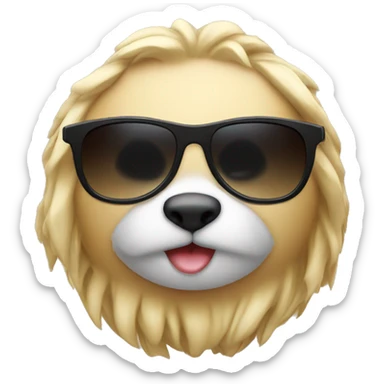 cute ct with sunglasses sticker