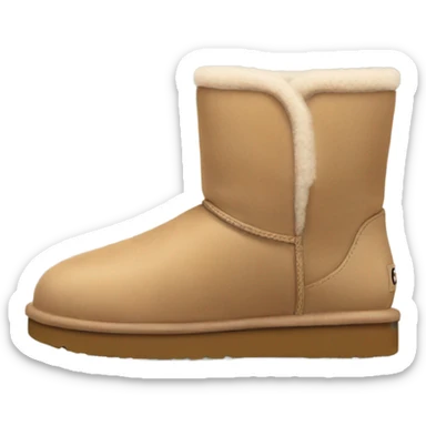 Short beige Uggs sticker