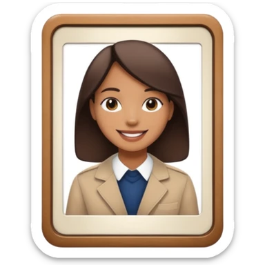 board with polaroid photo sticker