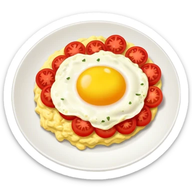 Egg tomato scramble  sticker