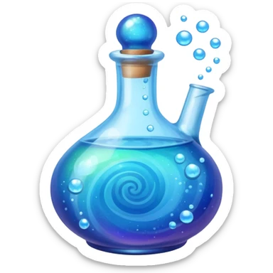 magic potion blue sticker