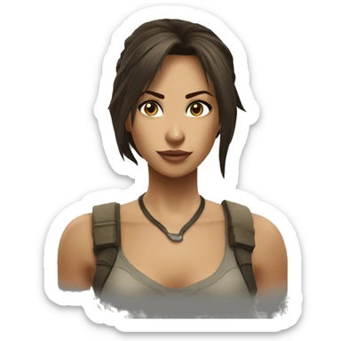 Lara dans tomb raider sticker