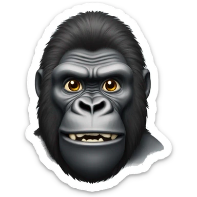 Charismatic Male gorilla sticker