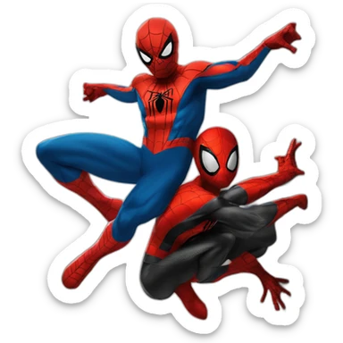 spider man and scarlet spider sticker