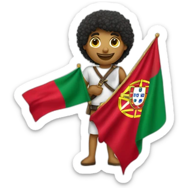 arçon avec un drapeau du Portugal  sticker