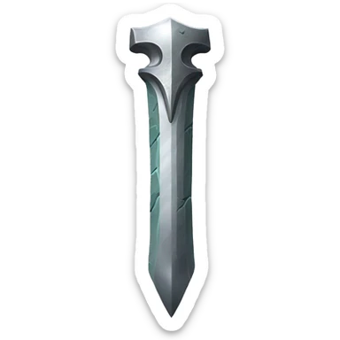 Excalibur in a stone sticker