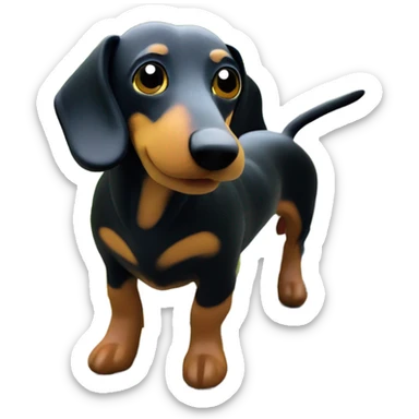 Wiener dog in door county sticker
