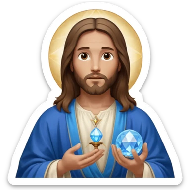 Salvator Mundi painting sticker