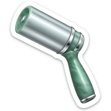 silver guasha and silver jade roller sticker