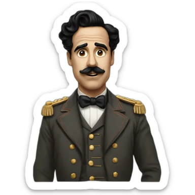 Charly Chaplin the dictator sticker