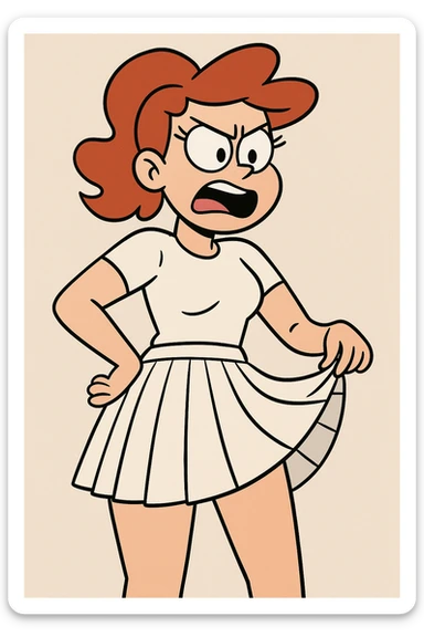 white pleated tennis skirt, clean and simple, focus on the pleats, minimal background sticker