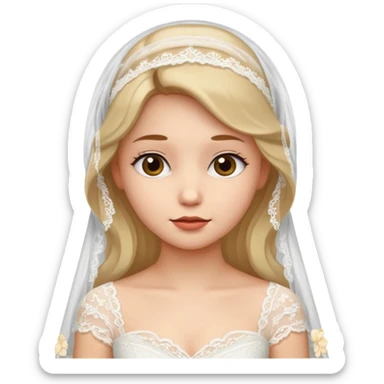 girl wedding girl sticker