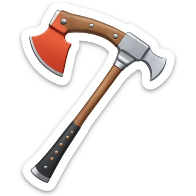 hiking axe sticker