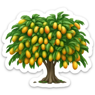 Mango tree sticker