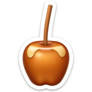 Carmel candy apple sticker
