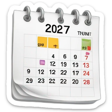 Planning calendar sticker