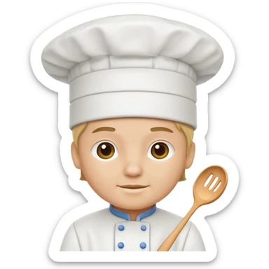 white chefhat sticker
