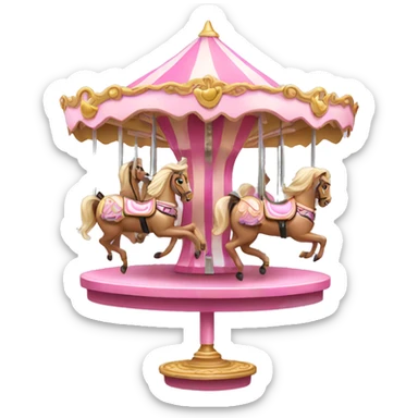 pink carousel sticker