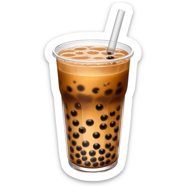 bubble tea made with coke sticker