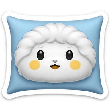 bed pillow  sticker
