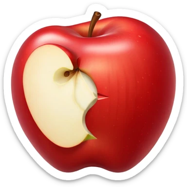 Apple biten  sticker