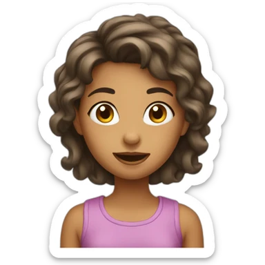 Girl brun air mad sticker