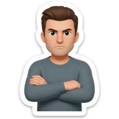 Man won’t admit his wrong and prideful sticker