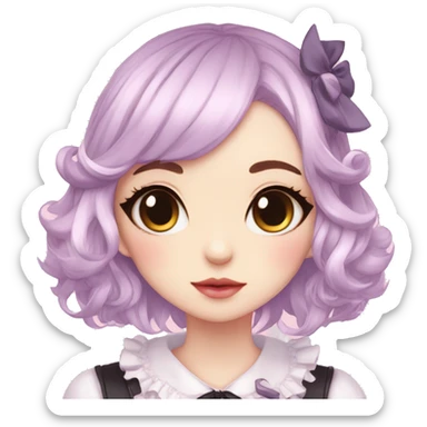 Pastel Edgy Kawaii Cute Beautiful Elegant Pretty Anime Punk Lolita Catgirl sticker