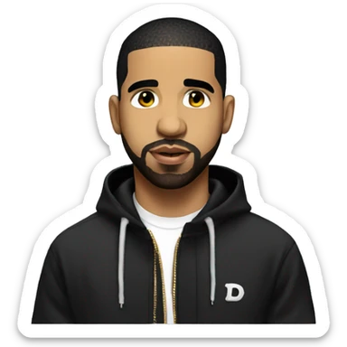 Rapper Drake  sticker