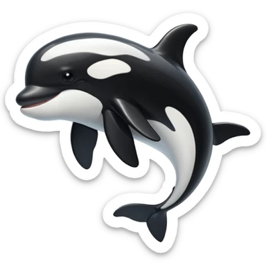 Orca without the eyes sticker