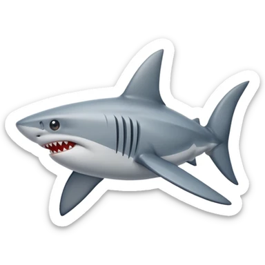 shark fin sticker