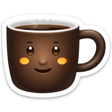 A coffee emoji sticker