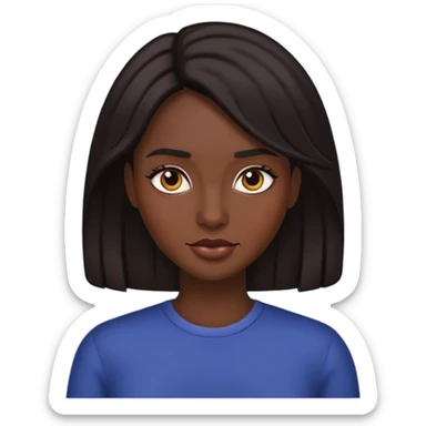 Melena morena sticker