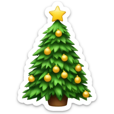 Christmas tree sticker