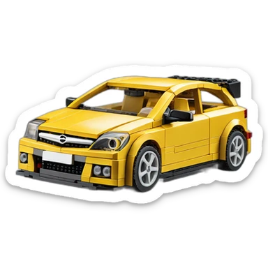 opel astra h opc lego car sticker