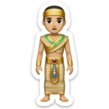 Imhotep The Mummy from Universal Monsters with beige sequin outfit sticker