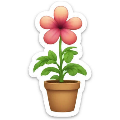 potted plant sticker
