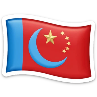 uyghur flag sticker
