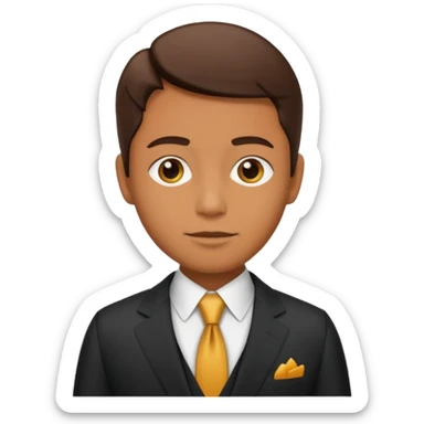 Человек в костюме с надписью Oscar sticker