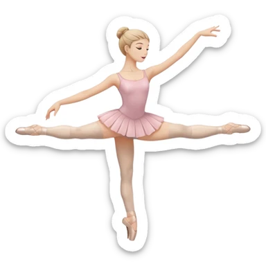 ballet barre, minimal with dancer's hand sticker