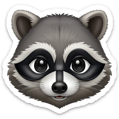 Sneaky raccoon  sticker