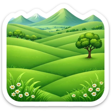 Grassland sticker
