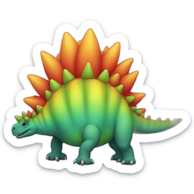 stegosaurus gay lgbt sticker