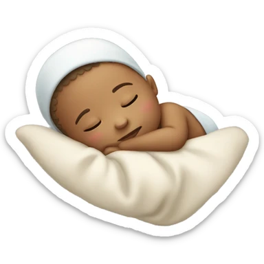 Sleeping baby boy  sticker