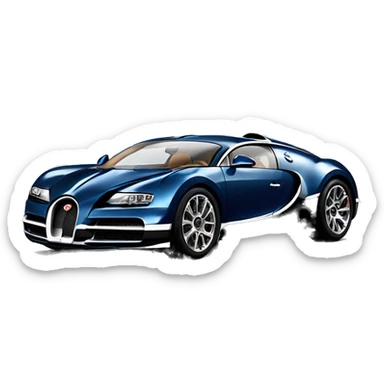 Bugatti car sticker